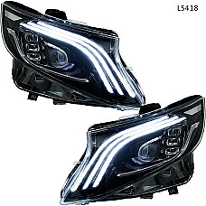 Тунинг LED фарове за Mercedes V-Class/Vito (2016-2023) с халогенни фарове – LS418